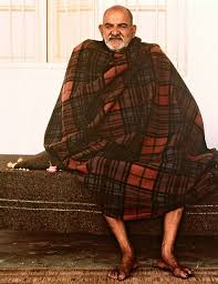 Neem Karoli Baba in his iconic blanket